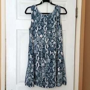 Olivaceous Dress Deep V cut Back Size L
